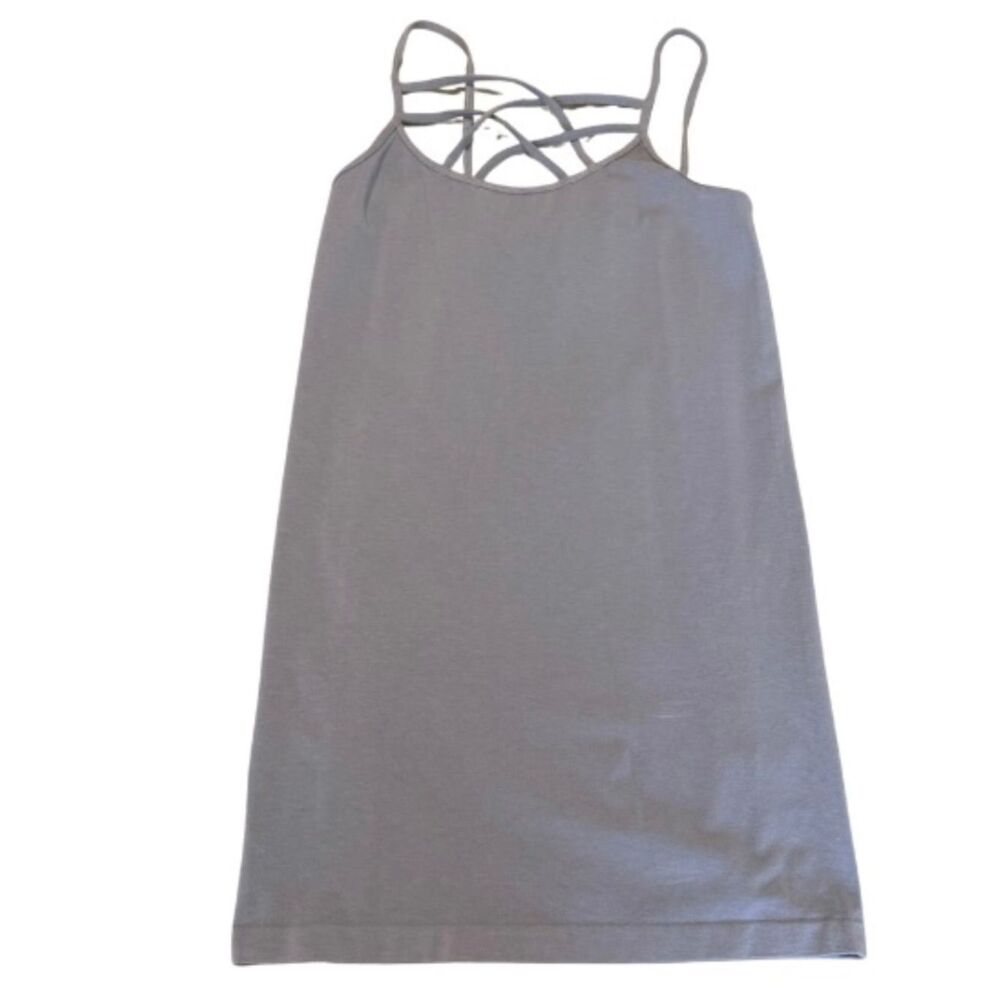 NWOT  M. RENA Cami. Gray, Stretchy, Strap neck line